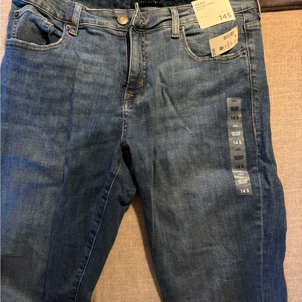 Aeropostale Blue Skinny Jeans for Women